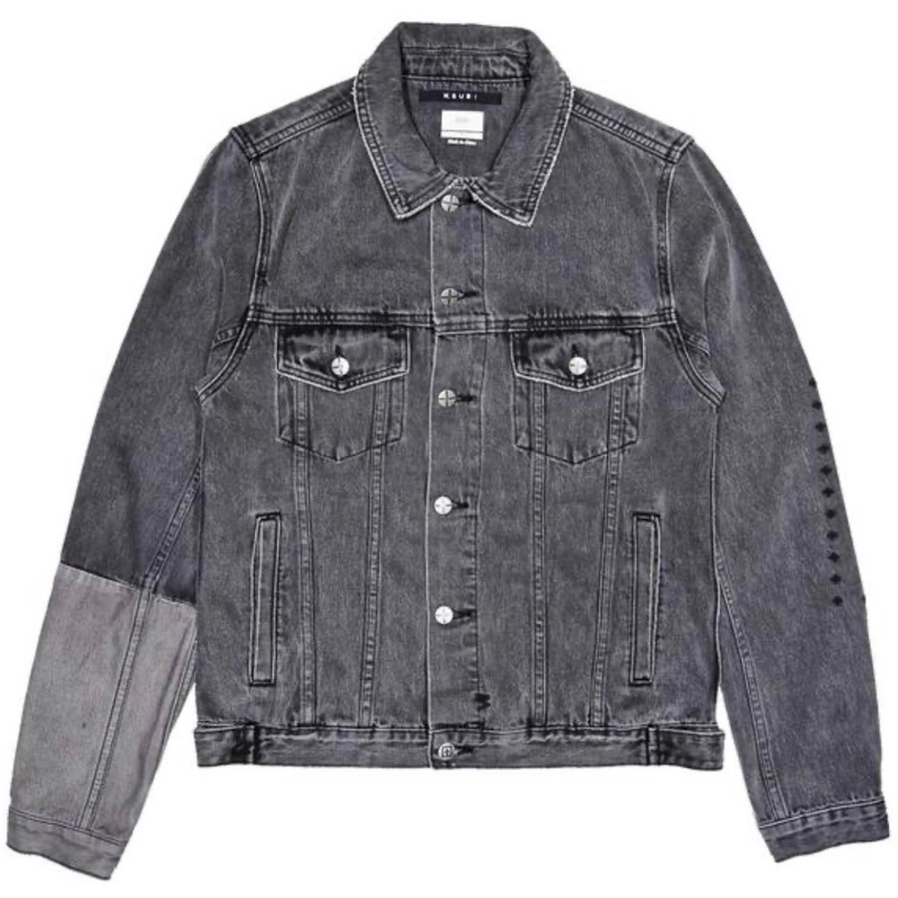 Ksubi Dynamo Classic Denim Jacket, Grey-Black